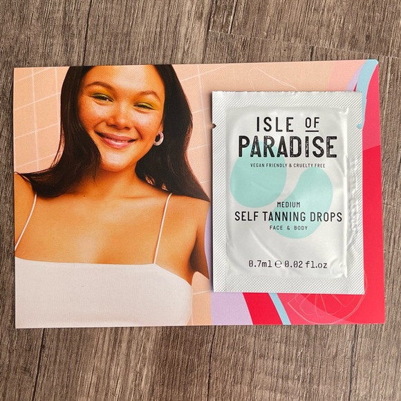 ‼️FREE‼️NEW‼️Isle of Paradise Medium Self Tanning Drops for Face & Body Sample - Picture 2 of 10